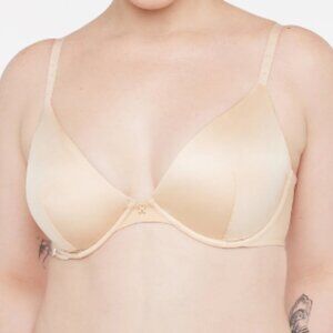 36DDD NEW Microfiber Unlined Plunge Bra